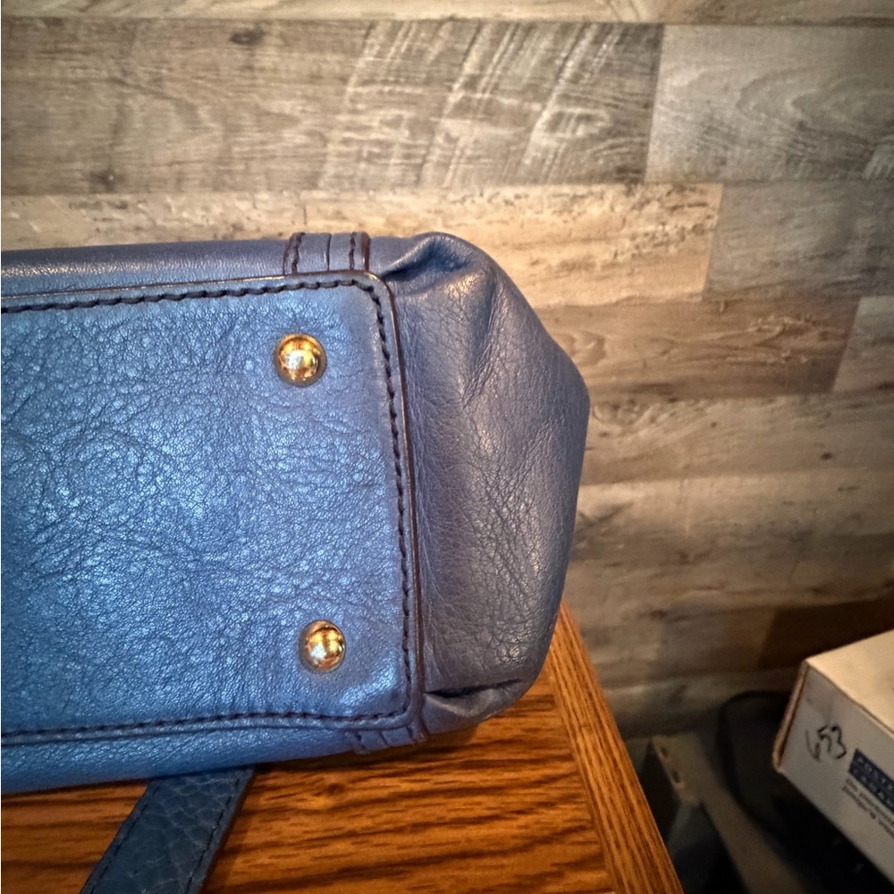 MCM Blue Leather Shoulder Bag - Unbranded - Picture 7 of 15
